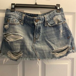 Abercrombie & Fitch Jean Mini Skirt